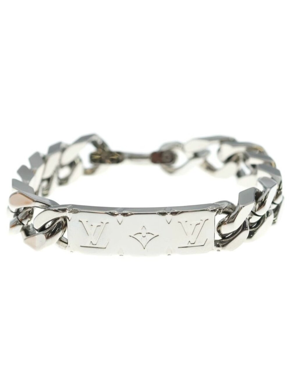 Louis Vuitton Monogram Chain Bracelet Silver
